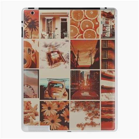 Orange Aesthetic Collage IPad Case Skin For Sale By Eshna Redbubble