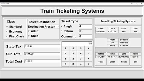 Your program needs to take the ages of 5 passengers as input and output the total. How to Create an Advanced Train Ticketing System in Python ...