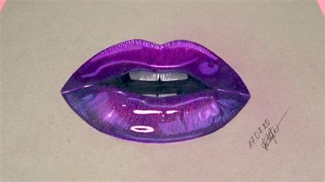 Things To Draw With Colored Pencils Lips
