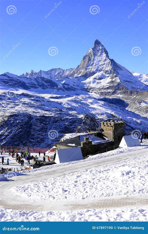 The Most Beautiful Swiss Alps Matterhorn In Zermatt Stock Photo