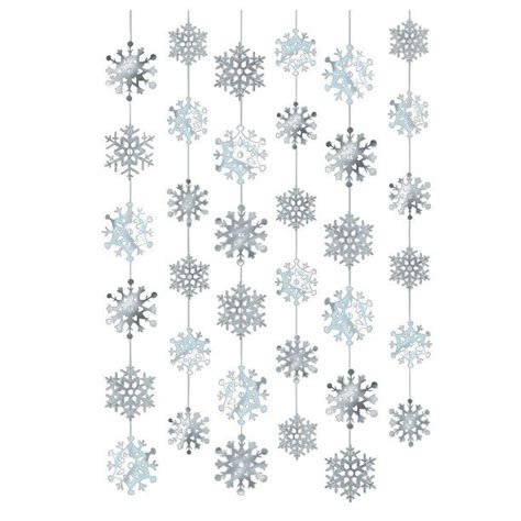 Snowflake Hanging Décor Party Decor Christmas 6 Pieces
