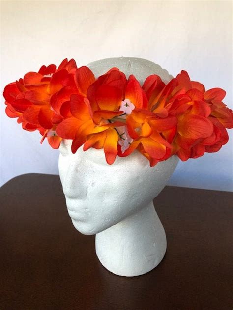 Hawaiian Plumeria Flower Headband Artificial Etsy