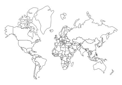 87 world map continents fo. 5 Best Printable World Map Without Labels - printablee.com