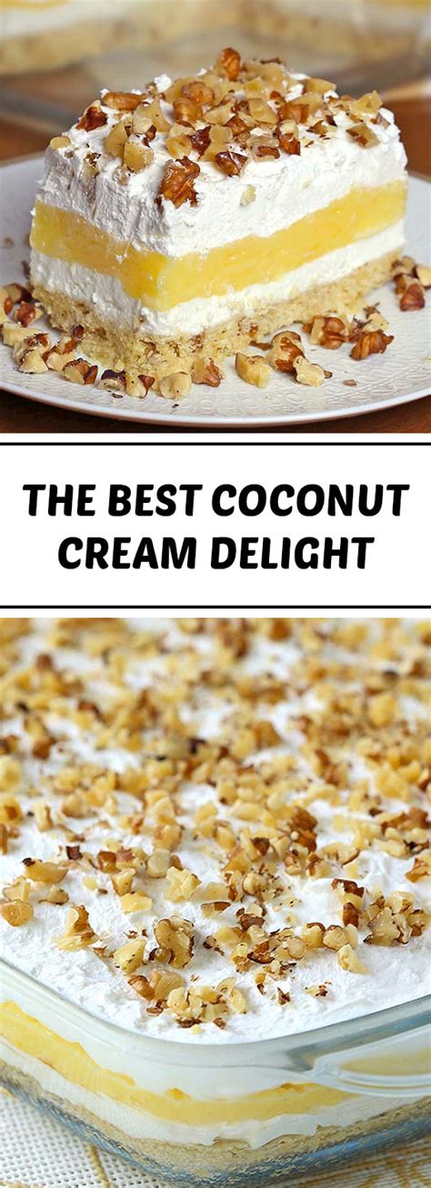 The Best Coconut Cream Delight