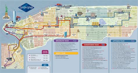 New York City Hop On Hop Off Bus Map