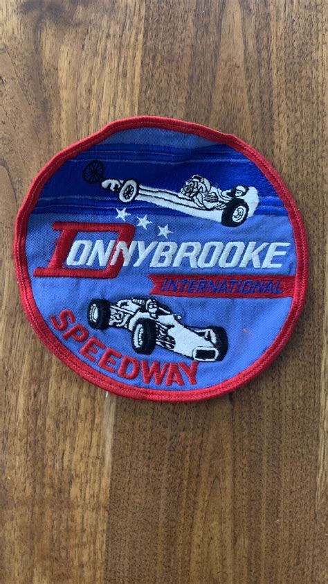 Vintage Donnybrooke International Speedway Drag Racing Lg Patch Dragway