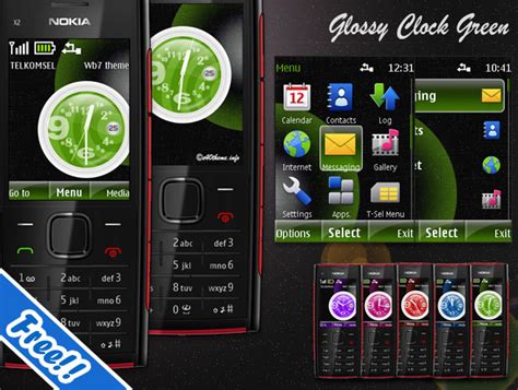 Nokia x2 02 saported opera nimi net download. Analog Clock green Theme Nokia X2-00 I Free | Store.wb7themes.com