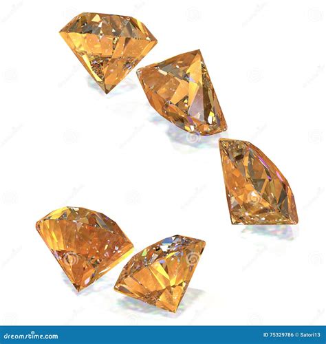 Great Diamonds 3d Rendering Stock Illustration Illustration Of