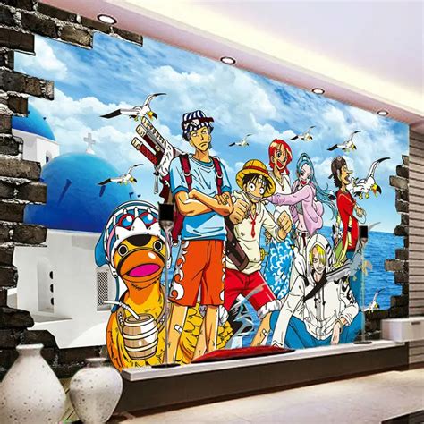 One Piece Photo Wallpaper Custom 3d Wallpaper Japanese Anime Wall