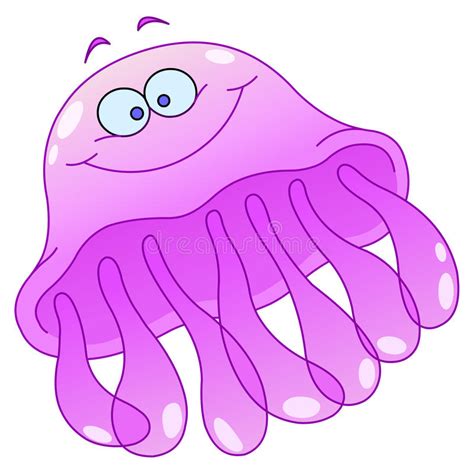 Cartoon Jellyfish Stock Vector Illustration Of Design