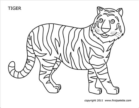 Tiger Free Printable Templates And Coloring Pages