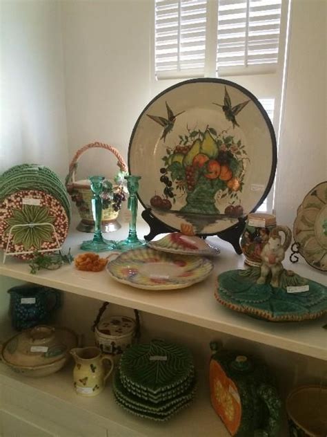Majolica And Other Colorful Decorative Items New Divide And Conquer Sale