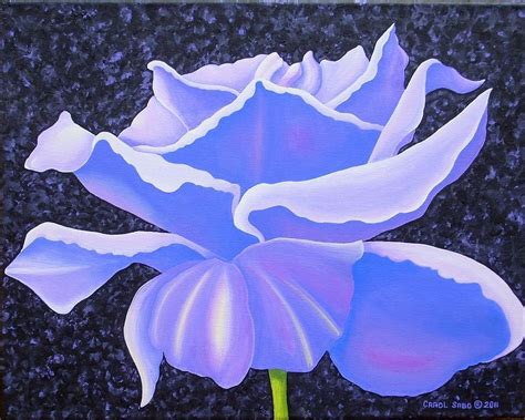 Lavender Rose Painting By Carol Sabo Fine Art America
