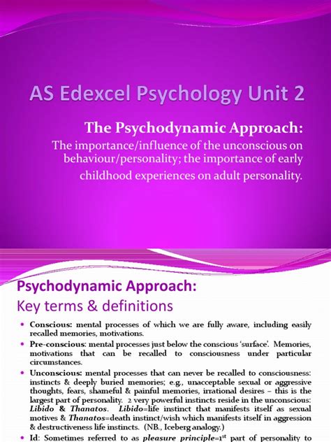 Freud S Psychodynamic Theory Of Personality Development And The Formation Of Gender Identity