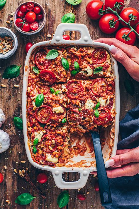 Vegane Lasagne mit Linsen und Zucchini - Bianca Zapatka ...