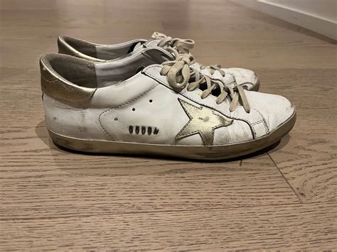 Golden Goose Super Star Sneakers With Details And Gold Foxing Grailed