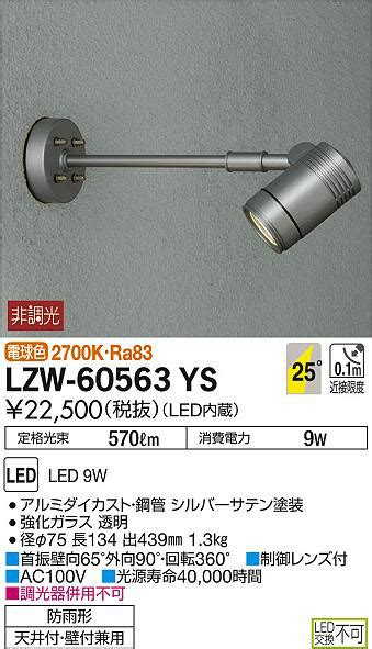 DAIKO 大光電機 アウトドアスポットライト LZW 60563YS 商品紹介 照明器具の通信販売インテリア照明の通販ライトスタイル