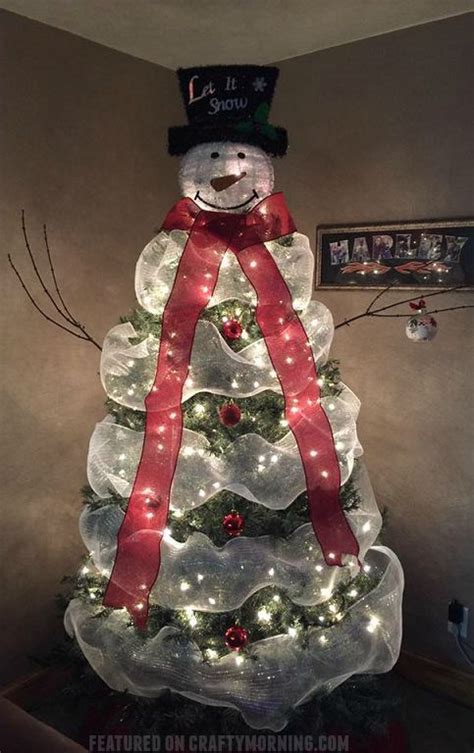 How To Make A Snowman Christmas Tree Creative Christmas Trees