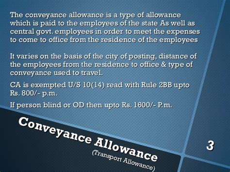 Different Types Of Allowances