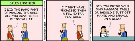 Dilbert On Sales Might Have Promised A Few Extra Features Cranky