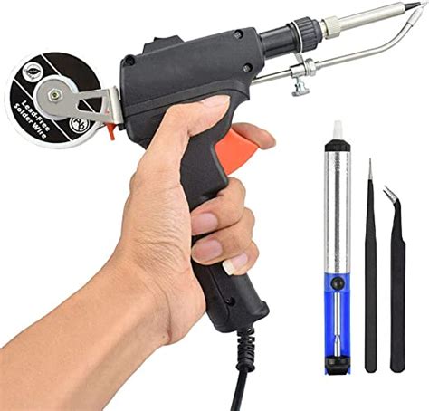 automatic soldering gun kit 110v 220v 60w hand held soldering iron kit welding tool with