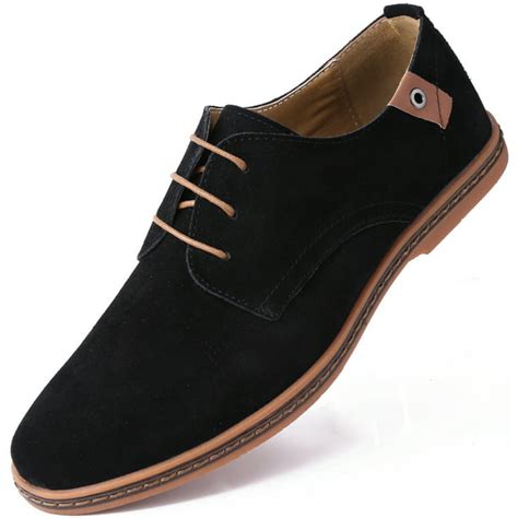 Mio Marino Marino Suede Oxford Dress Shoes For Men Business Casual Shoes Black 10 5 D M