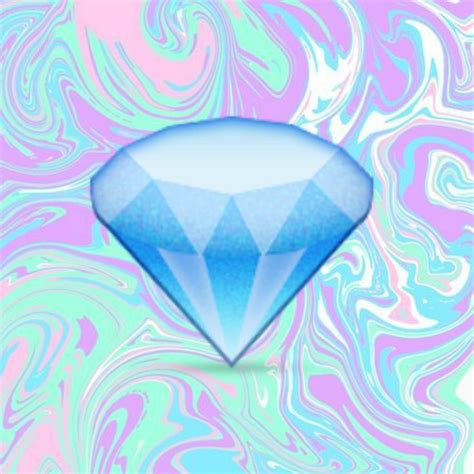 Diamond Emoji Abstract Artwork Diamond Emoji Emoji