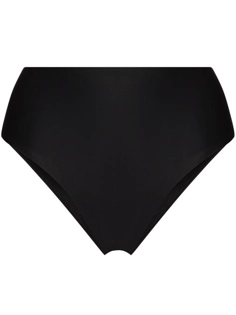 Matteau Black High Rise Bikini Bottoms For Women Hiwab At