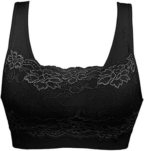 Xbackiyx Bras For Womenplus Size Sleep Bras Seamless Lace Bra Top With Front Lace Cover Sports