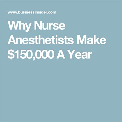 Nurses earn an average yearly salary of $43,982. Here's Why Nurse Anesthetists Earn Over $150,000 A Year ...