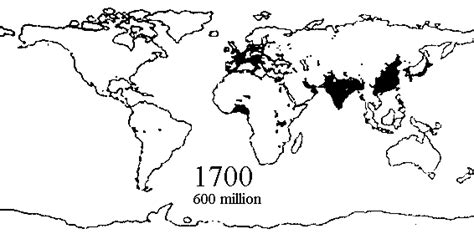 Population Through History Year 1700