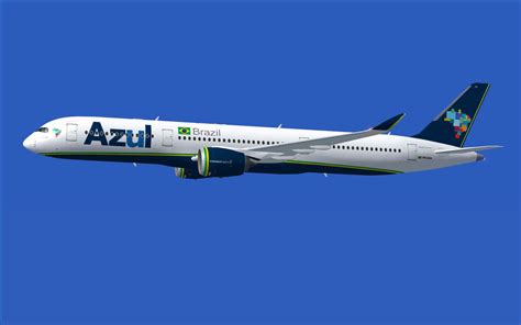 Azul Airbus A350 900 V4 For Fsx