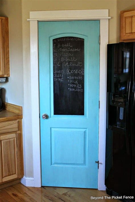 Looking for the best way to paint a beveled door? Beyond The Picket Fence | Kitchen pantry doors, Chalkboard ...