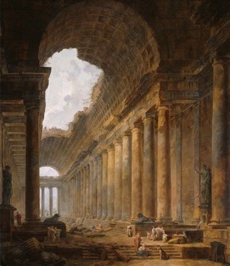 Hubert Robert The Painter For The ‘dont Go There Live There Crowd