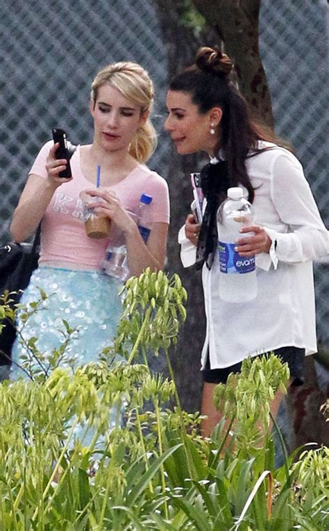 Emma Roberts And Lea Michele From The Big Picture Todays Hot Photos E News