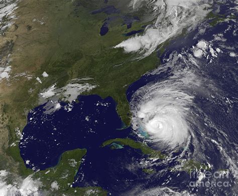 Satellite View Of Hurricane Irene Photograph By Stocktrek Images