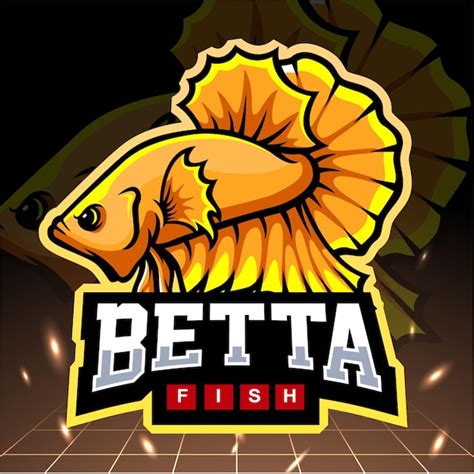 Premium Vector Betta Fish Mascot Esport Logo