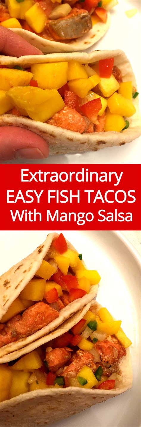 Made a full recipe of mango salsa and half recipe of the fish tacos. Easy Fish Tacos Recipe With Mango Salsa - Melanie Cooks