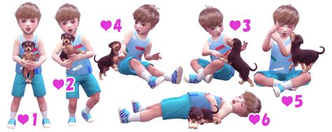 Sims 4 Ccs The Best Toddler And Puppy Pose By A Lucky Day