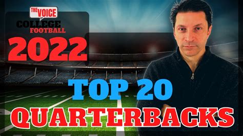 Top 20 College Football Quarterbacks 2022 Win Big Sports