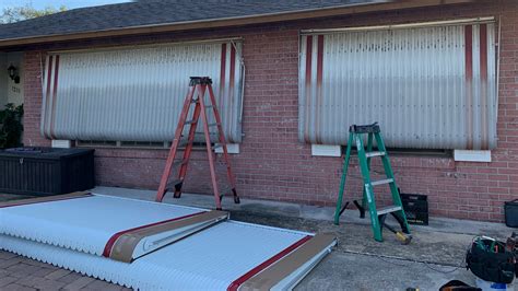 Replacement Awnings Project In Progress Haggetts Aluminum