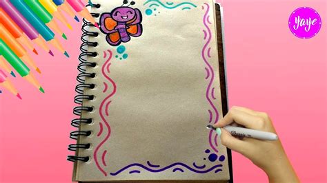Idea Hermosa Para Marcar Cuadernos Cómo Dibujar Márgenes Dibujos