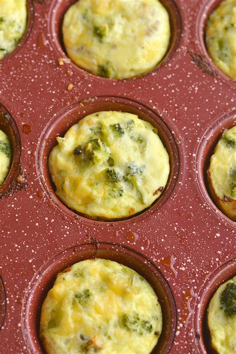 Cheesy Sausage Broccoli Egg Muffins An Easy Healthy Delicious Low