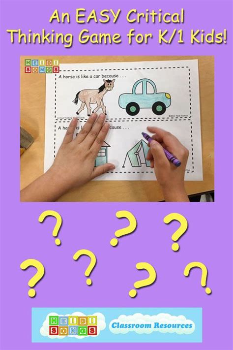 The thinker's guide to fallacies: An EASY Critical Thinking Game for K-1 Kids! from ...