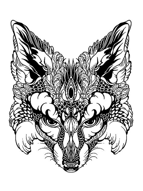 21 Great Pics Adult Coloring Pages Foxes Coloring Pages For Adults