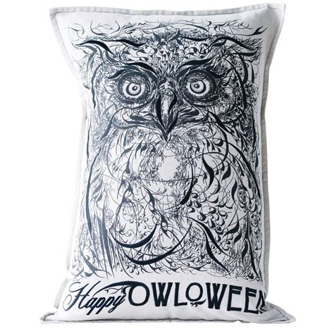 Happy Halloween Owl Pillow