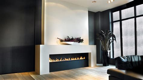 Gas Fireplace Linefire Modus Fireplaces Bioethanol Contemporary