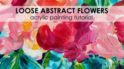 Abstract Acrylic Flower Painting Tutorial Best Flower Site