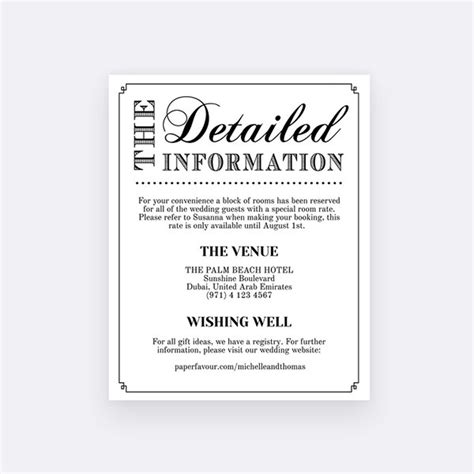 And invitation cards are themselves a big deal. wedding information card | Wedding Invitations | Baby ...