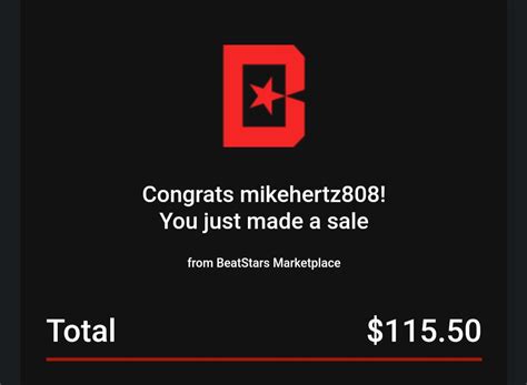 mike hertz on twitter made my first sale through beatstars 😮‍💨🫡